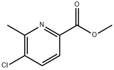 2-Pyridinecarboxylic acid, 5-chloro-6-Methyl-, Methyl ester Structure