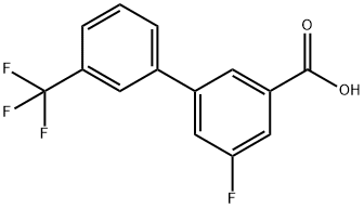 5-Fluoro-3-(3-trifluoromethylphenyl)benzoic acid Structure