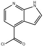 1H-pyrrolo[2,3-b]pyridine-4-carbonyl chloride Structure