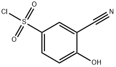 Benzenesulfonyl chloride, 3-cyano-4-hydroxy- Structure