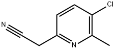 2-Pyridineacetonitrile, 5-chloro-6-methyl- 구조식 이미지