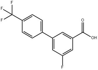 5-플루오로-3-(4-트리플루오로메틸페닐)벤조산 구조식 이미지