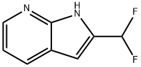 2-(difluoromethyl)-1H-pyrrolo[2,3-b]pyridine 구조식 이미지