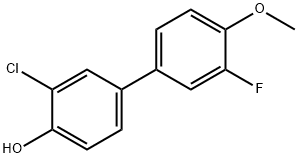 2-Chloro-4-(3-fluoro-4-methoxyphenyl)phenol Structure