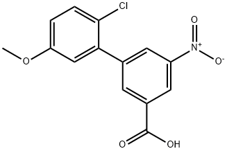 2'-Chloro-5'-Methoxy-5-nitro-[1,1'-biphenyl]-3-carboxylic acid Structure