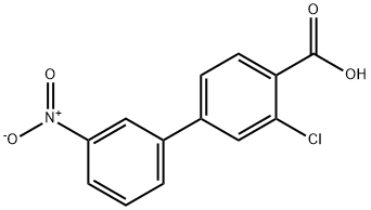 2-Chloro-4-(3-nitrophenyl)benzoic acid Structure