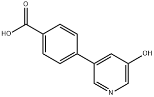 5-(4-Carboxyphenyl)-3-hydroxypyridine Structure