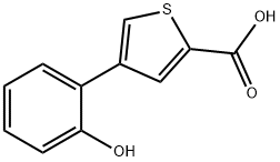 2-(2-Carboxythiophene-4-yl)phenol Structure