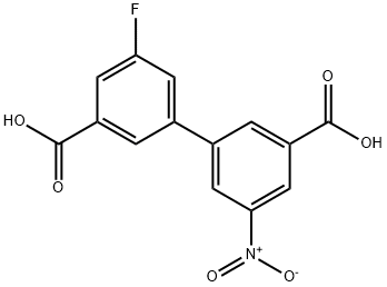 5-Fluoro-5'-nitro-[1,1'-biphenyl]-3,3'-dicarboxylic acid Structure