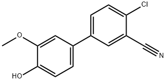 4-(4-Chloro-3-cyanophenyl)-2-methoxyphenol Structure