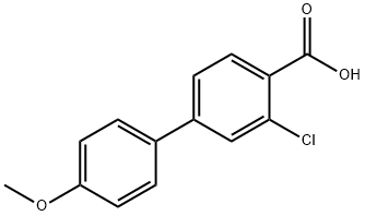 2-CHLORO-4-(4-METHOXYPHENYL)BENZOIC ACID Structure