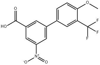3-(4-Methoxy-3-trifluoroMethylphenyl)-5-nitrobenzoic acid Structure