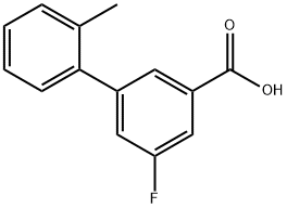 5-Fluoro-3-(2-methylphenyl)benzoic acid Structure