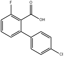 2-(4-Chlorophenyl)-6-fluorobenzoic acid Structure