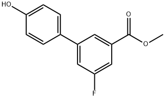 4-(3-Fluoro-5-methoxycarbonylphenyl)phenol Structure