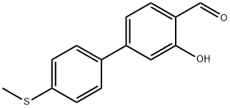 2-ForMyl-5-(4-Methylthiophenyl)phenol Structure