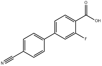 4-(4-Cyanophenyl)-2-fluorobenzoic acid Structure