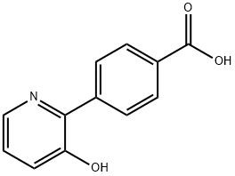 2-(4-카르복시페닐)-3-히드록시피리딘 구조식 이미지
