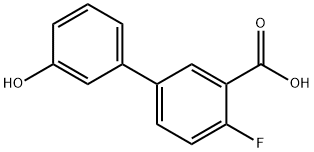 4-Fluoro-3'-hydroxy-[1,1'-biphenyl]-3-carboxylic acid Structure