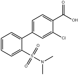 2-클로로-4-(2-N,N-디메틸술파모일페닐)벤조산 구조식 이미지