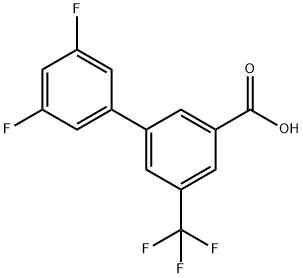 3',5'-Difluoro-5-(trifluoroMethyl)-[1,1'-biphenyl]-3-carboxylic acid Structure