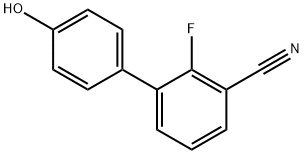 2-Fluoro-4'-hydroxy-[1,1'-biphenyl]-3-carbonitrile Structure