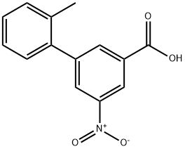 2'-Methyl-5-nitro-[1,1'-biphenyl]-3-carboxylic acid Structure