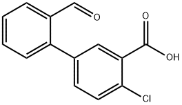 2-Chloro-5-(2-forMylphenyl)benzoic acid Structure
