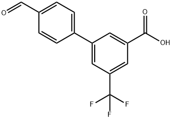 3-(4-포르밀페닐)-5-트리플루오로메틸벤조산 구조식 이미지