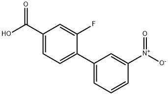 3-플루오로-4-(3-니트로페닐)벤조산 구조식 이미지