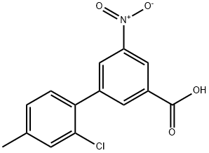 2'-Chloro-4'-Methyl-5-nitro-[1,1'-biphenyl]-3-carboxylic acid 구조식 이미지