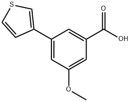 5-Methoxy-3-(thiophen-3-yl)benzoic acid Structure