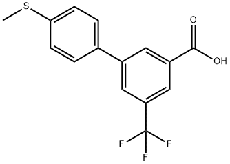 3-(4-Methylthiophenyl)-5-trifluoroMethylbenzoic acid Structure