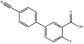 5-(4-Cyanophenyl)-2-fluorobenzoic acid Structure