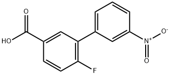 4-플루오로-3-(3-니트로페닐)벤조산 구조식 이미지