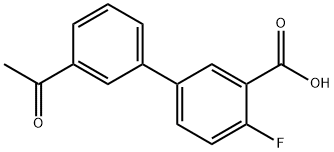 5-(3-Acetylphenyl)-2-fluorobenzoic acid Structure
