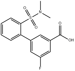 3-(2-N,N-Dimethylsulfamoylphenyl)-5-fluorobenzoic acid Structure