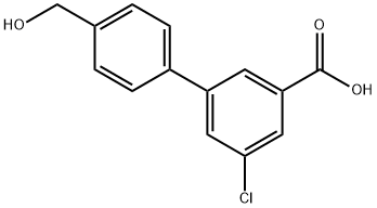 5-Chloro-3-(4-hydroxymethylphenyl)benzoic acid Structure