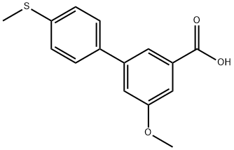 5-Methoxy-3-(4-Methylthiophenyl)benzoic acid Structure