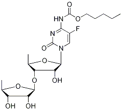 3'-O-(5'-Deoxy-α-D-ribofuranosyl) Capecitabine 구조식 이미지