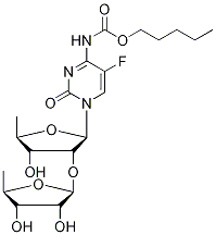 2'-O-(5'-Deoxy-β-D-ribofuranosyl) Capecitabine Structure