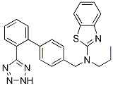 2-BenzothiazolaMine, N-propyl-N-[[2'-(2H-tetrazol-5-yl)[1,1'-biphenyl]-4-yl]Methyl]- Structure