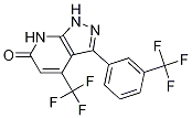 6H-Pyrazolo[3,4-b]pyridin-6-one, 1,7-dihydro-4-(trifluoroMethyl)-3-[3-(trifluoroMethyl)phenyl]- Structure