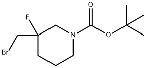 1-Boc-3-bromomethyl-3-fluoropiperidine Structure