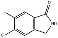 1H-Isoindol-1-one, 5-chloro-2,3-dihydro-6-iodo- 구조식 이미지