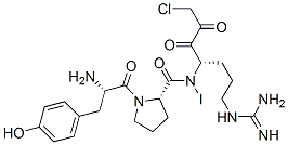 요오도티로실-프롤릴-아르기닐클로로메틸케톤 구조식 이미지