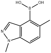 1,4-Dimethyl-1H-indazol-5-yl-5-boronic acid Structure