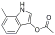 Acetic acid 7-Methyl-1H-indol-3-yl ester 구조식 이미지