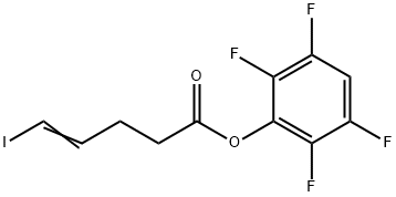 2,3,5,6-테트라플루오로페닐-5-요오도-4-펜테노에이트 구조식 이미지