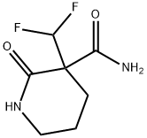 3-Difluromethyl-2-oxo-3-piperdinecarboxamide Structure